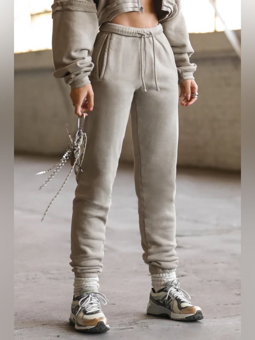 ✨ Joah Brown Empire Jogger Sand French Terry M/L Made in USA